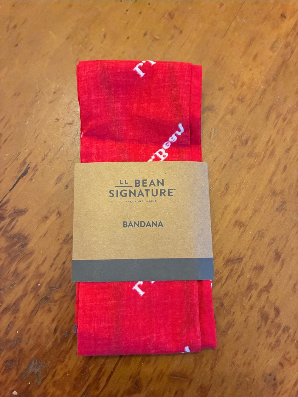 L.L. Bean Red Bandana - Signature Cotton
